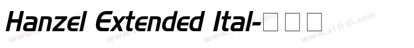 Hanzel Extended Ital字体转换